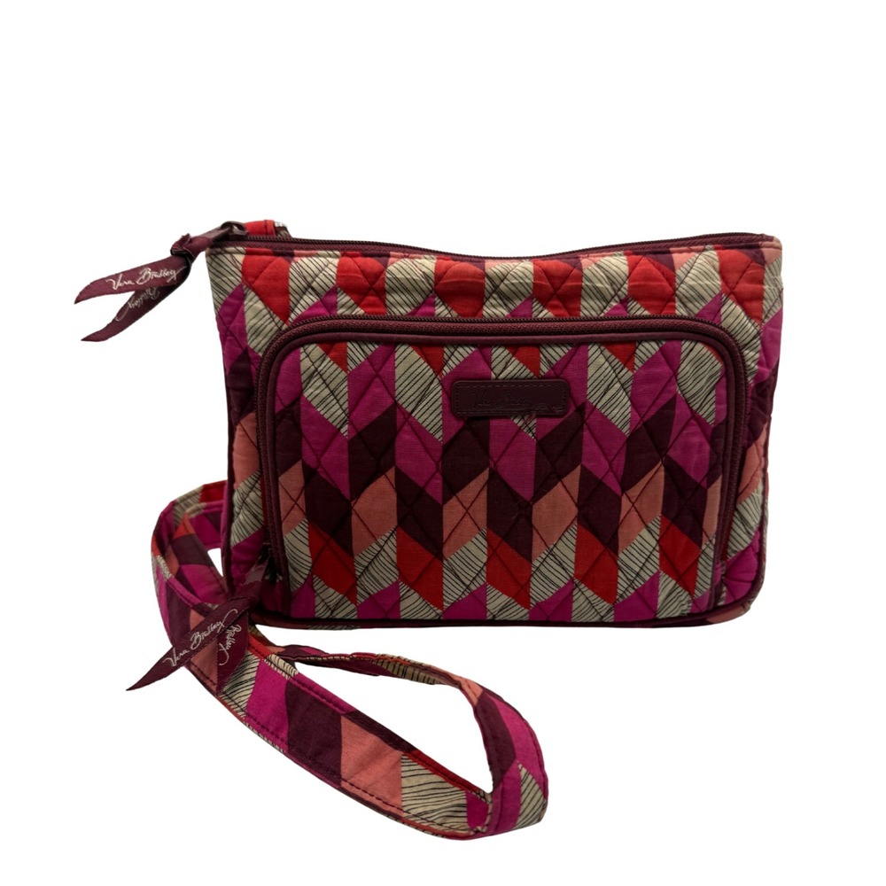 Vera Bradley Bohemian Chevron All‎ In One Crossbody Wallet/Purse RETIRED
